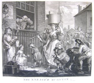 William Hogarth, ‘The Enraged Musician’ (1741)