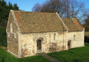 The Leper Chapel, Cambridge. Wikimedia Commons: photograph © Andrew Dunn 2004